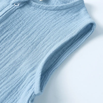 -ベビースリーパー ノースリーブ スリーピングベスト 寝袋 おくるみ モロー反射防止 - mamahalo shop - スリーパー -  べビー服 - 子供服 - 男の子 - 女の子