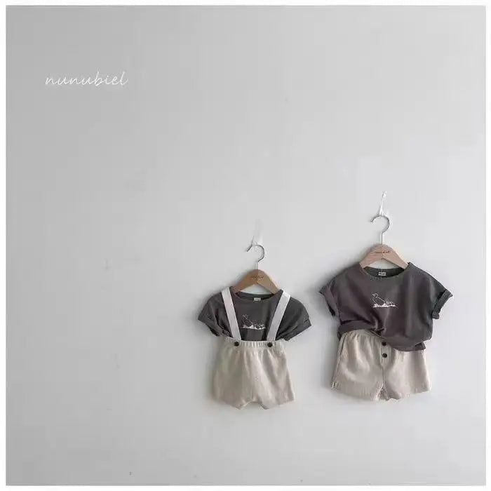 -ベビートップス 半袖プリントTシャツ あひる カルガモ 3カラー【mh0005468】 - mamahalo shop - 半袖Tシャツ -  べビー服 - 子供服 - 男の子 - 女の子