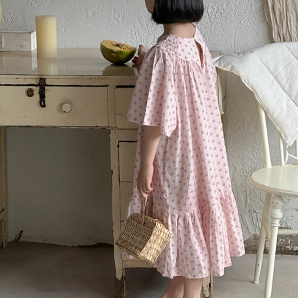 キッズワンピース 半袖ルーズワンピース サマードレス - mamahalo shop - 半袖ワンピース - ベビー服 - 子供服 - 男の子 - 女の子