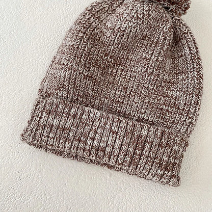 -ベビーセットアップ 2点セット ニットセータートップス ブルマパンツ お揃いぽんぽんニット帽子 ニットキャップ - mamahalo shop - 長袖セットアップ -  べビー服 - 子供服 - 男の子 - 女の子