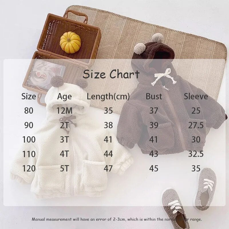 -キッズアウター 耳付きフーディジャケット フリースコート くま耳フード ブラウン ベージュ 2カラー ボーイズ 男の子 子供服 - mamahalo shop - ショートコート・ジャケット・ジャンパー -  べビー服 - 子供服 - 男の子 - 女の子