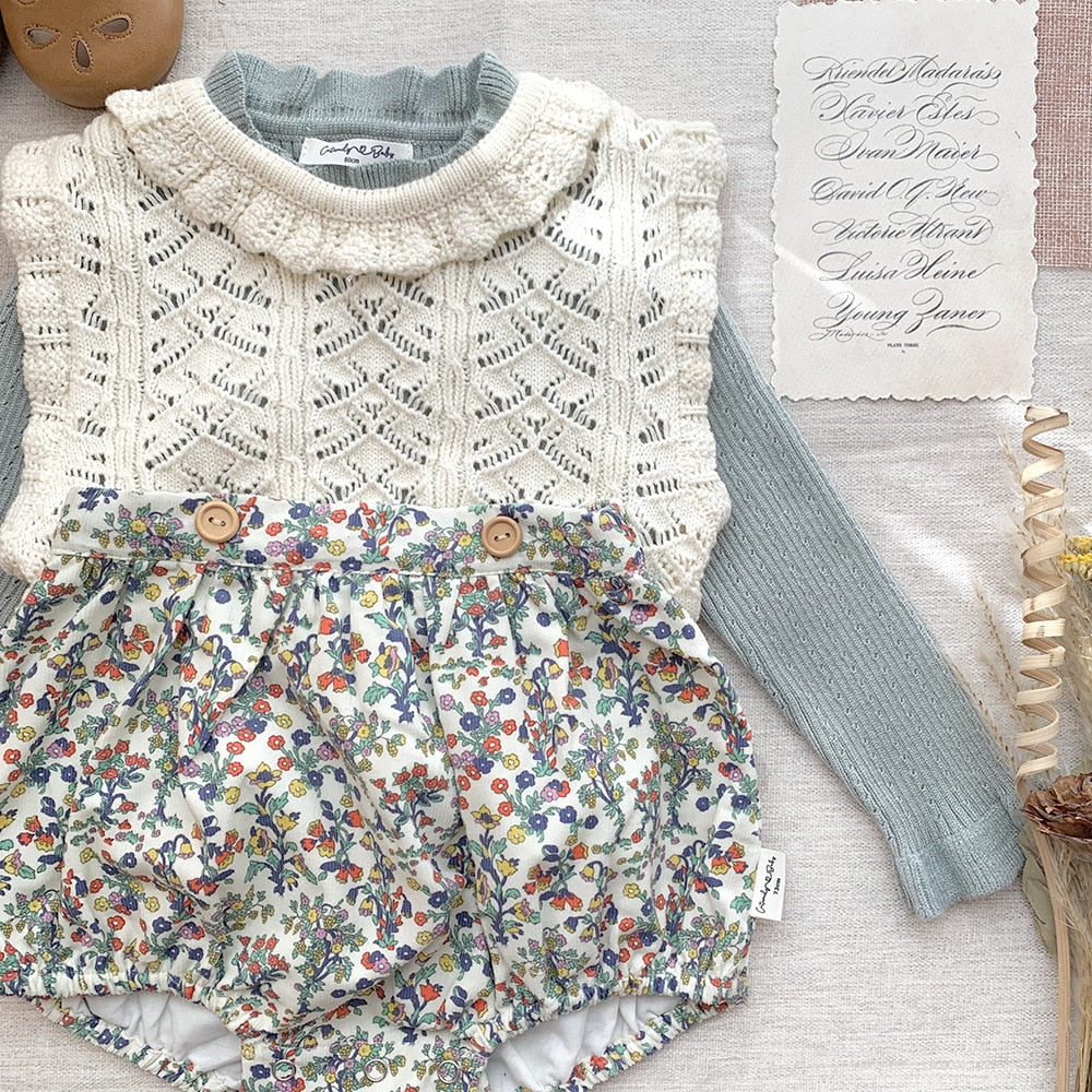 -キッズ ニット フリル 長袖 トップス セーター カットソー - mamahalo shop - ニット・セーター -  べビー服 - 子供服 - 男の子 - 女の子