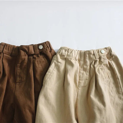 -キッズ ルーズ ロング パンツ - mamahalo shop - ロングパンツ・スウェットパンツ -  べビー服 - 子供服 - 男の子 - 女の子