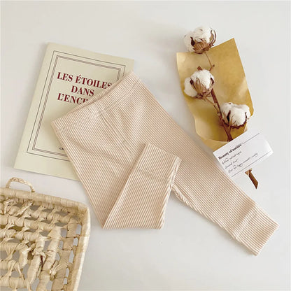 -ベビーパンツ リブレギンスパンツ シンプルベーシック 7カラー【mh0004247】 - mamahalo shop - レギンスパンツ -  べビー服 - 子供服 - 男の子 - 女の子