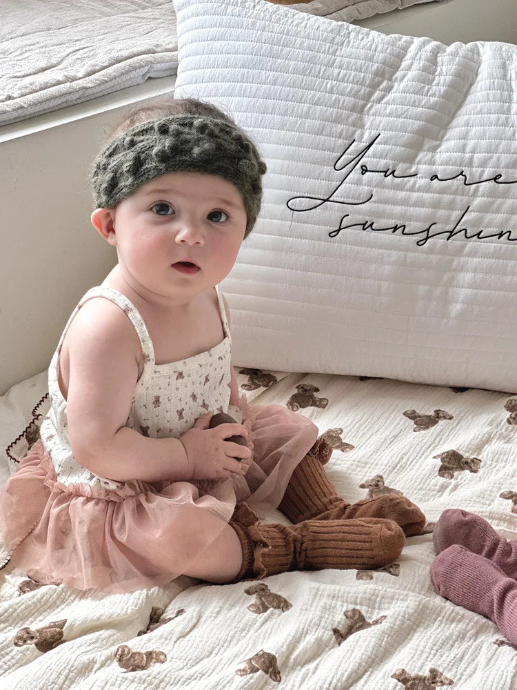 -ベビーロンパース キャミソール チュチュチュールスカートドッキングボディスーツ【mh0006533】 - mamahalo shop - ノースリーブロンパース -  べビー服 - 子供服 - 男の子 - 女の子