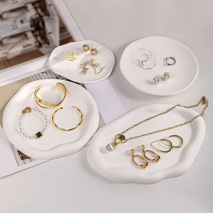 -変形石膏プレート パレット アクセサリー収納 テーブル小物置き 撮影小物【mh0004318】 - mamahalo shop - トレー・小物入れ -  べビー服 - 子供服 - 男の子 - 女の子