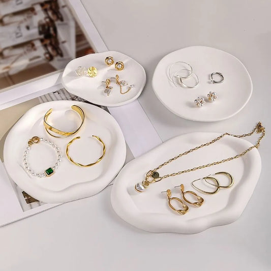 -変形石膏プレート パレット アクセサリー収納 テーブル小物置き 撮影小物【mh0004318】 - mamahalo shop - トレー・小物入れ -  べビー服 - 子供服 - 男の子 - 女の子