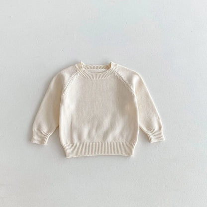 -キッズトップス ニットセーター シンプルベーシック 2カラー - mamahalo shop - ニット・セーター -  べビー服 - 子供服 - 男の子 - 女の子