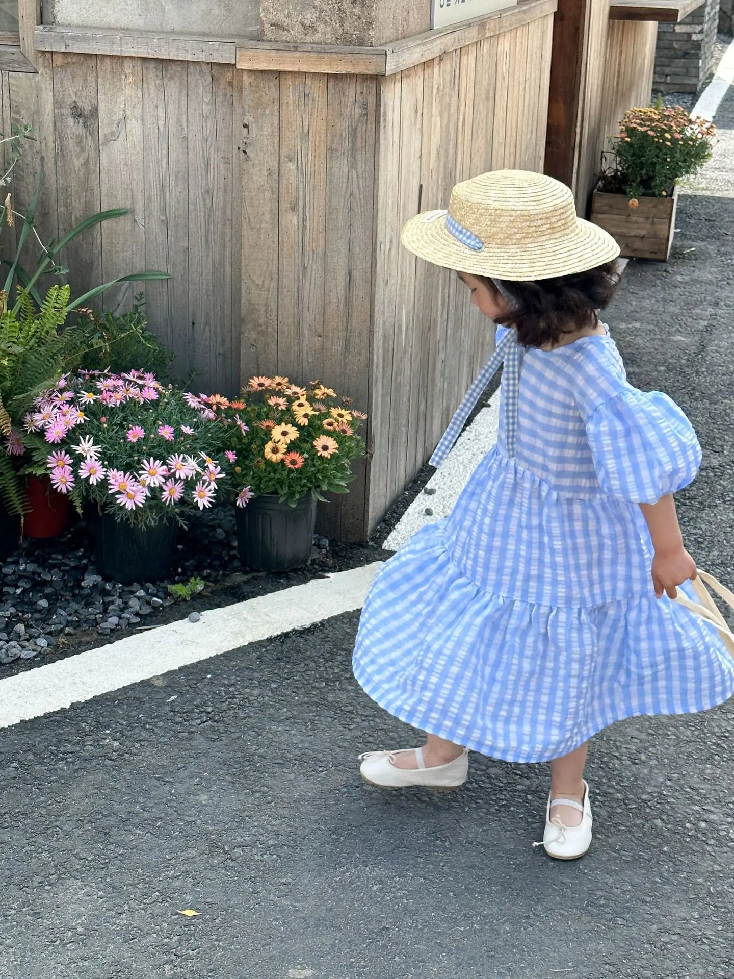 -キッズセットアップ 2点セット/ワンピース ボーイズ半袖サファリシャツ+ショートパンツ/ガールズ半袖パフスリーブワンピース チェック リンクコーデ 兄弟姉妹 お揃いコーデ【mh0004980】 - mamahalo shop - 半袖セットアップ -  べビー服 - 子供服 - 男の子 - 女の子