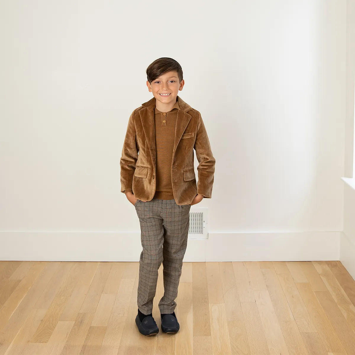 -ベビーキッズジュニア フラワー花柄 長袖ワンピース 長袖ロンパース ジャケット カシュクールニットセーター ポロシャツ サスペンダーパンツ ロングパンツ リンクコーデ お出かけ 兄弟姉妹 お揃いコーデ - mamahalo shop - 長袖ロンパース -  べビー服 - 子供服 - 男の子 - 女の子