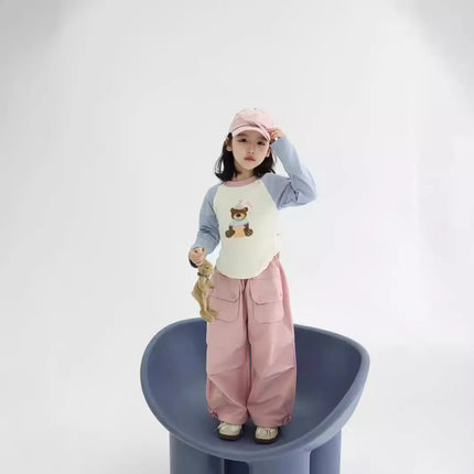 キッズパンツ ポケットルーズパンツ 2カラー - mamahalo shop - ロングパンツ・スウェットパンツ -  べビー服 - 子供服 - 男の子 - 女の子