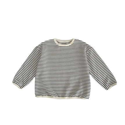 キッズトップス シンプルベーシックボーダー/無地長袖Tシャツ - mamahalo shop - 長袖Tシャツ -  べビー服 - 子供服 - 男の子 - 女の子