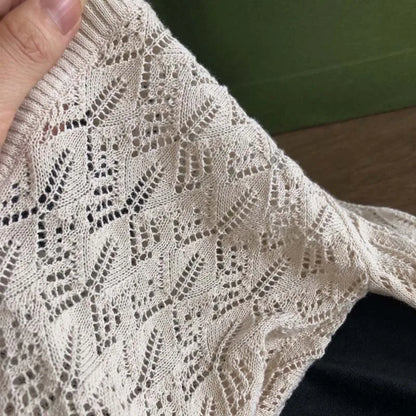 -キッズカーディガン サマーニット レースニットジャケット 冷房対策 2カラー【mh0005197】 - mamahalo shop - カーディガン・パーカー -  べビー服 - 子供服 - 男の子 - 女の子