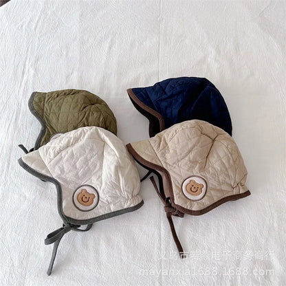 -ベビー帽子 耳当て付き帽子 防寒キャップ 裏フリース ボーイズ 男の子 子供服 - mamahalo shop - ベビー用帽子 -  べビー服 - 子供服 - 男の子 - 女の子