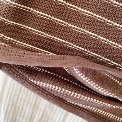 -キッズトップス ボーダーベアくまワンポイントヘンリーネック長袖Tシャツ 2 カラー - mamahalo shop - 長袖Tシャツ -  べビー服 - 子供服 - 男の子 - 女の子