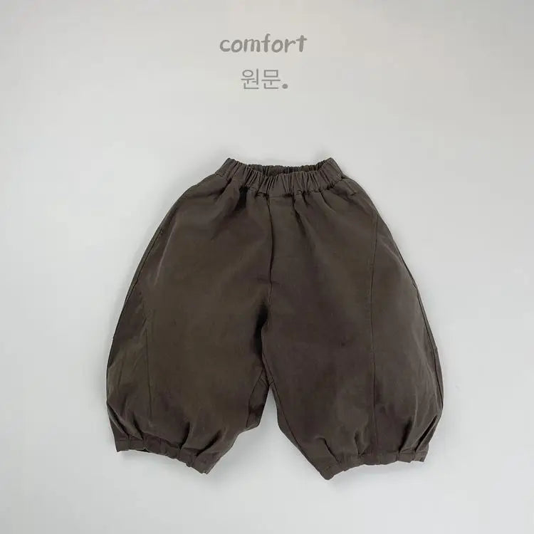 -キッズパンツ ワイドルーズバルーンハーレムパンツ 2カラー【mh0007234】 - mamahalo shop - ロングパンツ・スウェットパンツ -  べビー服 - 子供服 - 男の子 - 女の子