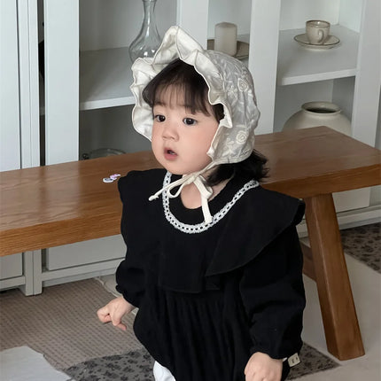 ベビーロンパース ビッグ襟裏フリース長袖ボディスーツ - mamahalo shop - 長袖ロンパース -  べビー服 - 子供服 - 男の子 - 女の子