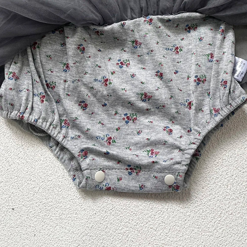 -ベビーロンパース キャミソール チュールスカートドッキングボディスーツ サマードレス【mh0005657】 - mamahalo shop - ノースリーブロンパース -  べビー服 - 子供服 - 男の子 - 女の子