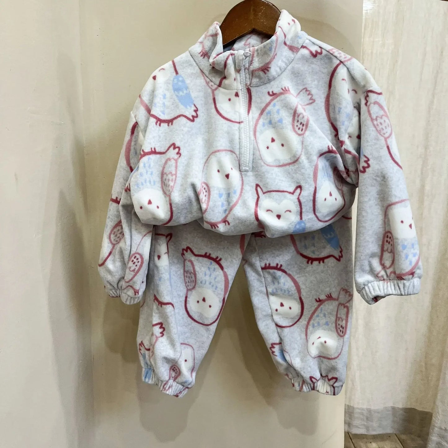 -キッズセットアップ 2点セット ハーフジップトップス ロングパンツ フリースセットアップ - mamahalo shop - 長袖セットアップ -  べビー服 - 子供服 - 男の子 - 女の子