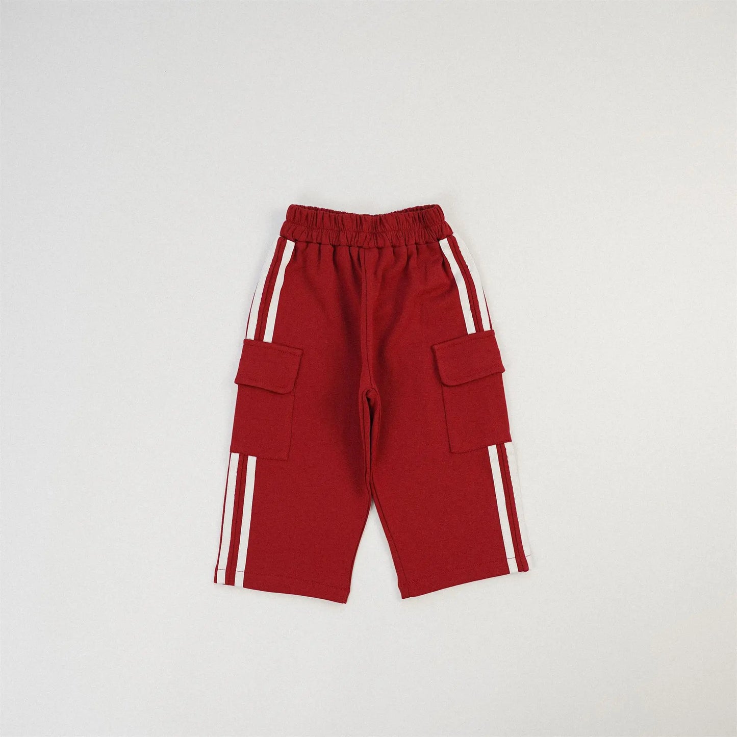 -キッズパンツ サイドラインスウェットカーゴパンツ スポーツパンツ 8カラー - mamahalo shop - ロングパンツ・スウェットパンツ -  べビー服 - 子供服 - 男の子 - 女の子