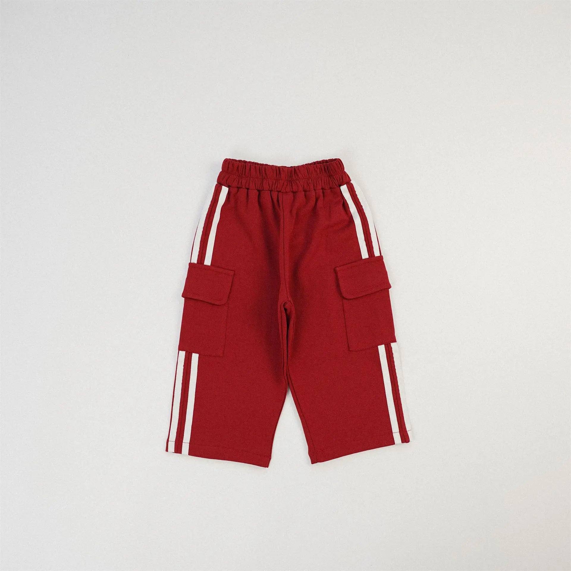 -キッズパンツ サイドラインスウェットカーゴパンツ スポーツパンツ 8カラー - mamahalo shop - ロングパンツ・スウェットパンツ -  べビー服 - 子供服 - 男の子 - 女の子