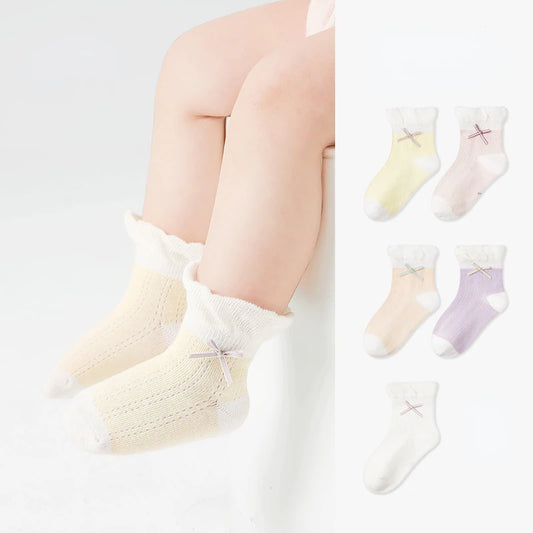 -ベビーソックス 靴下 5足セット ショートソックス サマーソックス【mh0005280】 - mamahalo shop - ベビー用靴下・タイツ -  べビー服 - 子供服 - 男の子 - 女の子