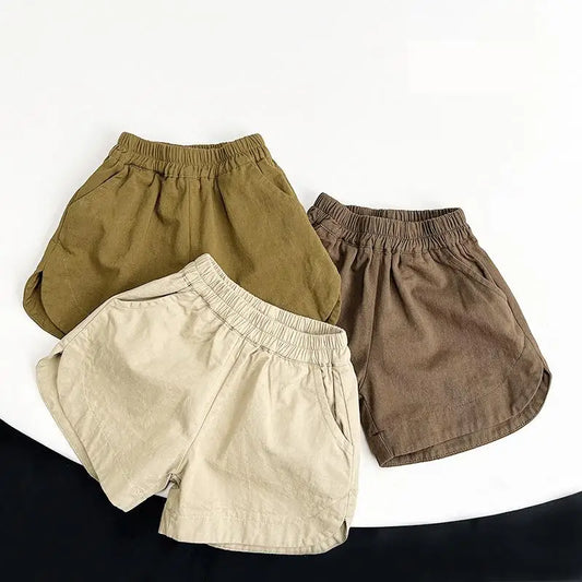 -キッズパンツ ショートパンツ ルーズランニングパンツ 3カラー - mamahalo shop - ハーフパンツ・ショートパンツ -  べビー服 - 子供服 - 男の子 - 女の子