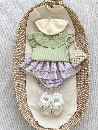 -ベビートップス サークルフリル襟 半袖Tシャツ カットソー 5カラー【mh0005599】 - mamahalo shop - 半袖Tシャツ -  べビー服 - 子供服 - 男の子 - 女の子