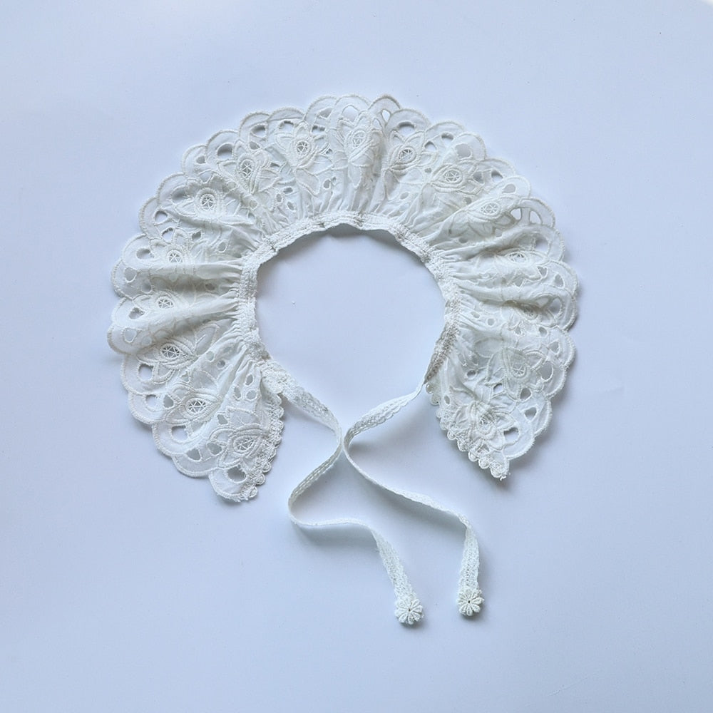 -ベビー キッズ レース つけ襟 付け襟 アタッチメント カラー 5デザイン ベージュ ガールズ - mamahalo shop - ショール -  べビー服 - 子供服 - 男の子 - 女の子