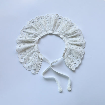 -ベビー キッズ レース つけ襟 付け襟 アタッチメント カラー 5デザイン ベージュ ガールズ - mamahalo shop - ショール -  べビー服 - 子供服 - 男の子 - 女の子