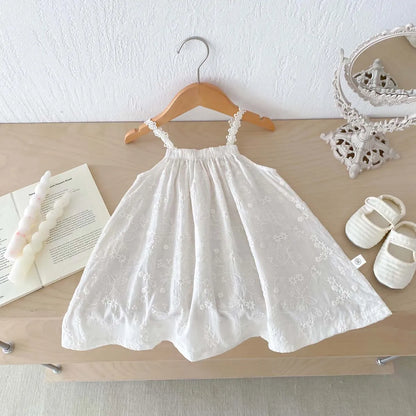 -キッズワンピース キャミソールワンピース フラワープリント/刺繍レース【mh0006223】 - mamahalo shop - ノースリーブワンピース -  べビー服 - 子供服 - 男の子 - 女の子