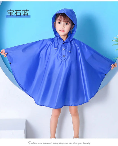 -キッズレインコート 雨具 フーディレインポンチョ 防水コート【mh0007072】 - mamahalo shop - レインコート -  べビー服 - 子供服 - 男の子 - 女の子