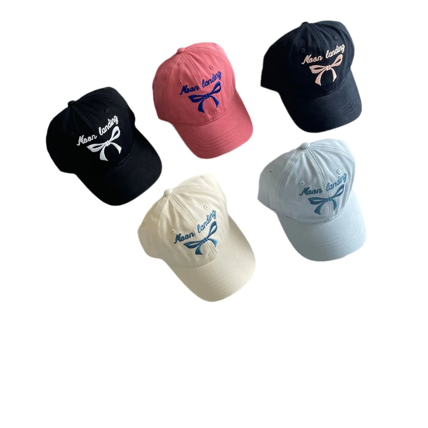 -キッズ帽子 キャップ 野球帽 ハット リボン レターロゴ刺繍 リンク ままお揃いコーデ【mh0005511】 - mamahalo shop - ベビー用帽子 -  べビー服 - 子供服 - 男の子 - 女の子