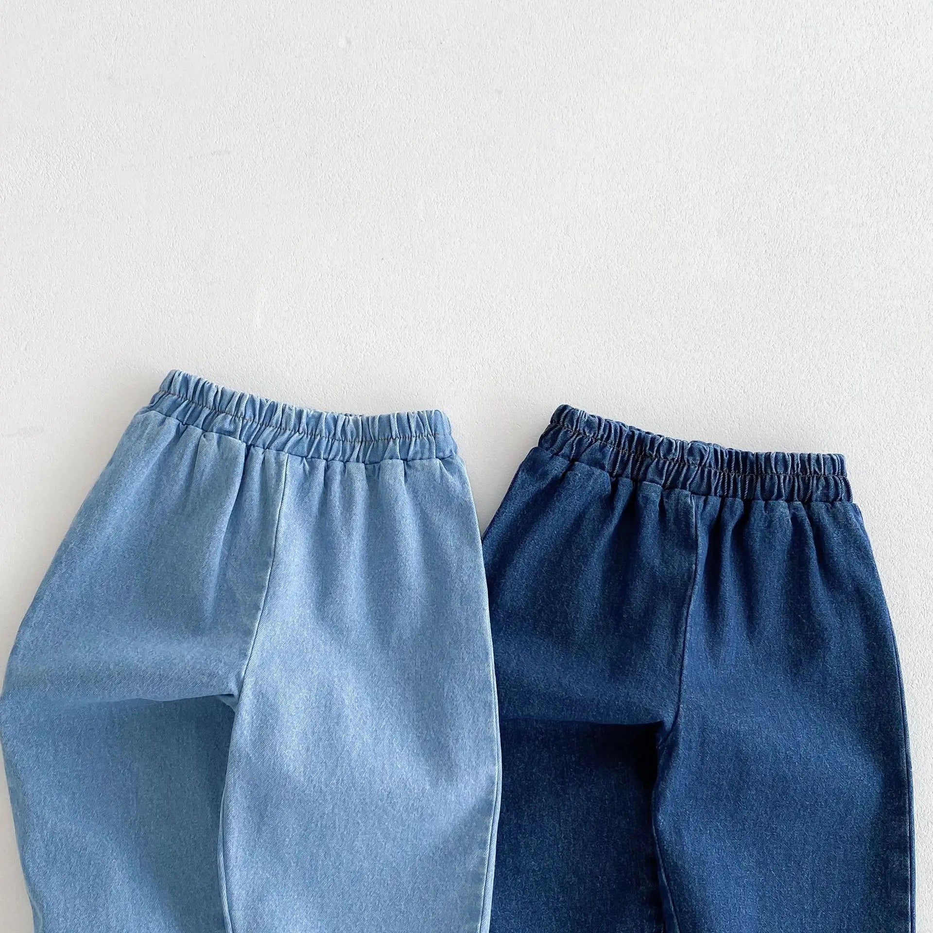 -キッズパンツ シンプルベーシックデニムパンツ ジーンズ 2カラー【mh0006826】 - mamahalo shop - デニムパンツ -  べビー服 - 子供服 - 男の子 - 女の子