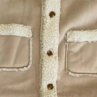 -キッズアウター フェイクムートンジャケットコート 2カラー - mamahalo shop - ショートコート・ジャケット・ジャンパー -  べビー服 - 子供服 - 男の子 - 女の子