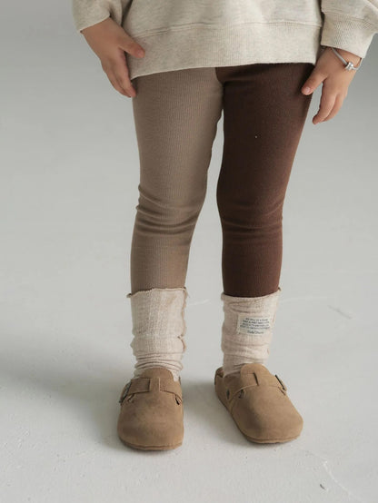 -キッズ レギンスパンツ バイカラー パッチワーク 3カラー ユニセックス 男の子 女の子 子供服 - mamahalo shop - レギンスパンツ -  べビー服 - 子供服 - 男の子 - 女の子