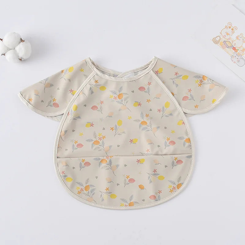 -お食事エプロン ポケットスタイ 離乳食 半袖ビブ 防水エプロン - mamahalo shop - お食事エプロン -  べビー服 - 子供服 - 男の子 - 女の子