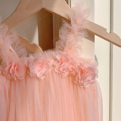 -キッズワンピース チュチュ チュール キャミソールサマードレス 6カラー【mh0005774】 - mamahalo shop - ノースリーブワンピース -  べビー服 - 子供服 - 男の子 - 女の子