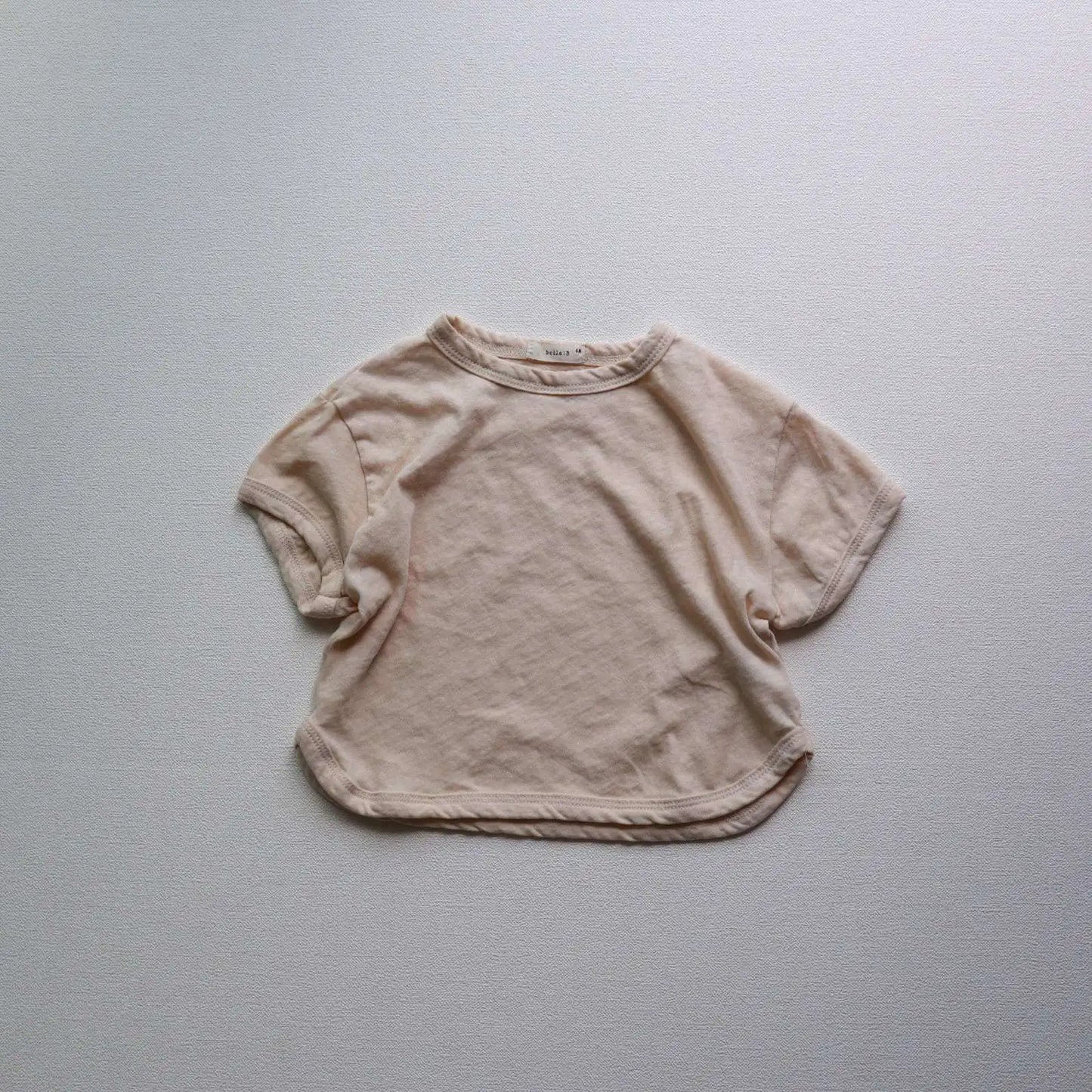 -ベビートップス 半袖Tシャツ くすみカラー シンプルベーシック 3カラー - mamahalo shop - 半袖Tシャツ -  べビー服 - 子供服 - 男の子 - 女の子