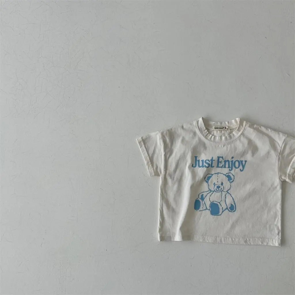 -ベビートップス 半袖Tシャツ ベアくまプリント 3カラー【mh0005404】 - mamahalo shop - 半袖Tシャツ -  べビー服 - 子供服 - 男の子 - 女の子