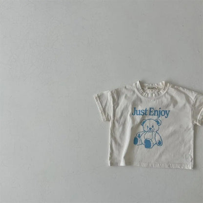 -ベビートップス 半袖Tシャツ ベアくまプリント 3カラー【mh0005404】 - mamahalo shop - 半袖Tシャツ -  べビー服 - 子供服 - 男の子 - 女の子