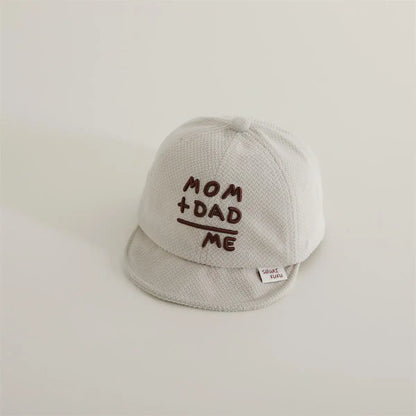 -ベビー帽子 キャップ 野球帽 ソフトブリム レターロゴ刺繍【mh0006371】 - mamahalo shop -  -  べビー服 - 子供服 - 男の子 - 女の子