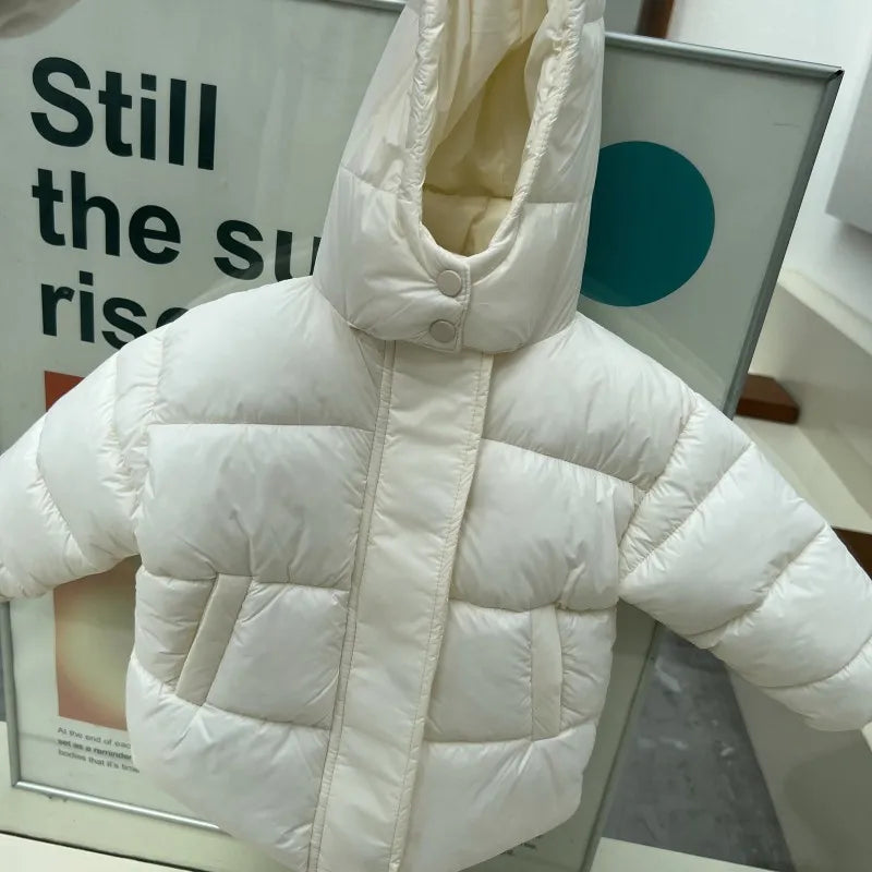 -☺︎ キッズアウター ボリューム中綿ダウンジャケット フード付きコート - mamahalo shop - ショートコート・ジャケット・ジャンパー -  べビー服 - 子供服 - 男の子 - 女の子