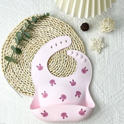 -ベビー ビブ 防水  クマ シリコン エプロン スタイ お食事エプロン ポケットエプロン【mh0001778】 - mamahalo shop - お食事エプロン -  べビー服 - 子供服 - 男の子 - 女の子