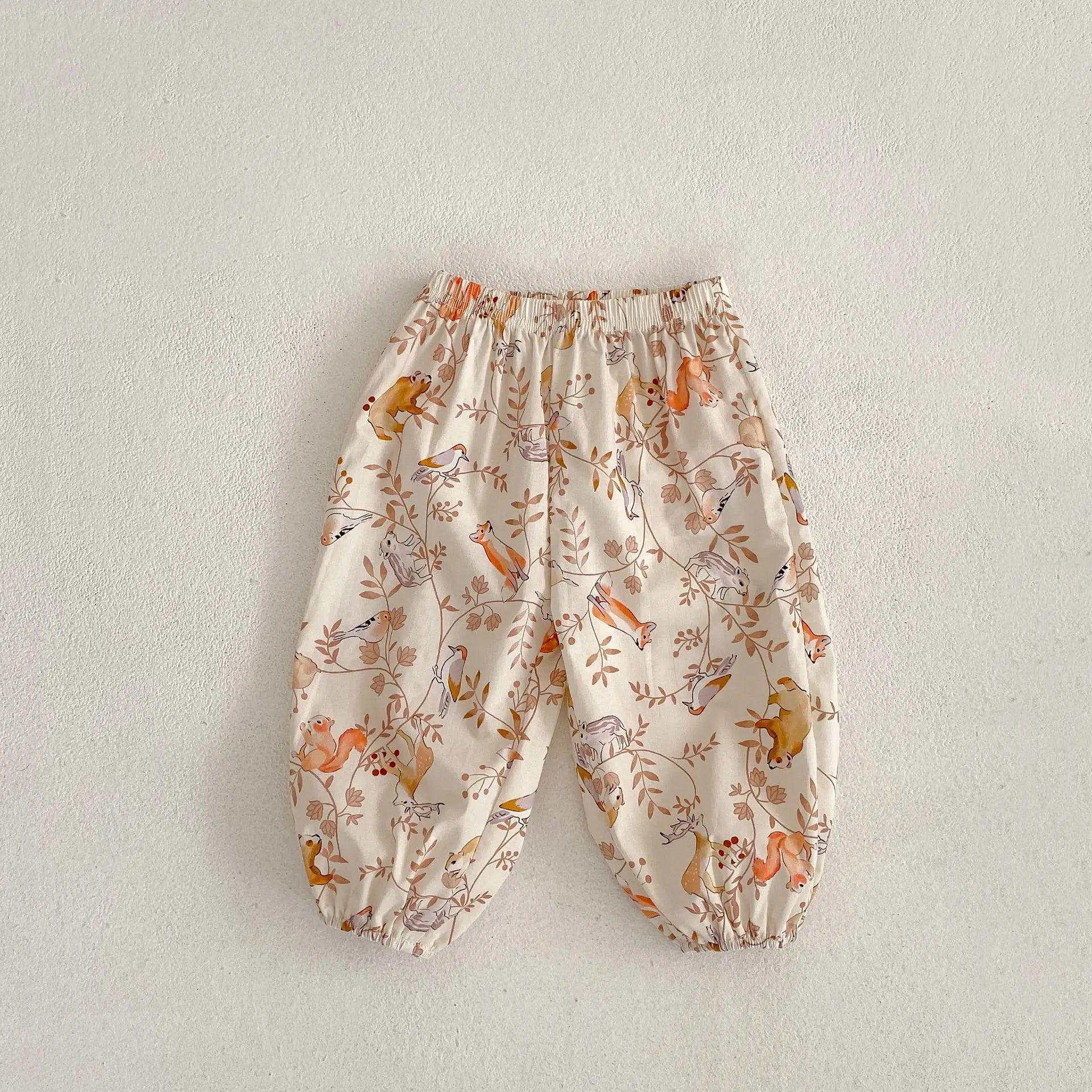 -ベビーパンツ サマールーズロングパンツ 無地/うさぎラビットプリント 2カラー【mh0006086】 - mamahalo shop - ロングパンツ・スウェットパンツ -  べビー服 - 子供服 - 男の子 - 女の子