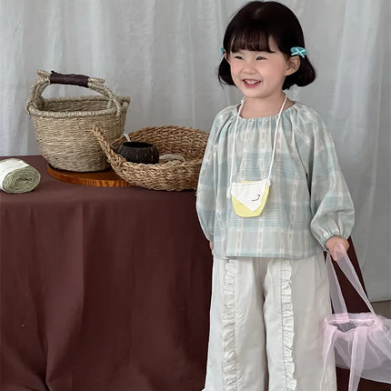 キッズパンツ センター裾フリルワイドルーズロングパンツ - mamahalo shop - ロングパンツ・スウェットパンツ -  べビー服 - 子供服 - 男の子 - 女の子