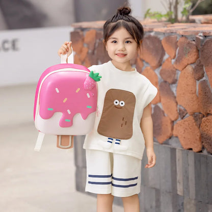 -キッズバックパック アイス型リュック エッグシェル鞄 4カラー【mh0006943】 - mamahalo shop - バックパック -  べビー服 - 子供服 - 男の子 - 女の子