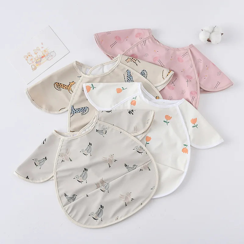 -お食事エプロン ポケットスタイ 離乳食 半袖ビブ 防水エプロン - mamahalo shop - お食事エプロン -  べビー服 - 子供服 - 男の子 - 女の子