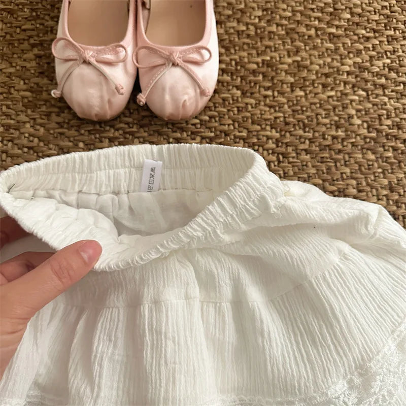 -キッズスカート レースフリル ティアードスカート ケーキスカート - mamahalo shop - スカート -  べビー服 - 子供服 - 男の子 - 女の子
