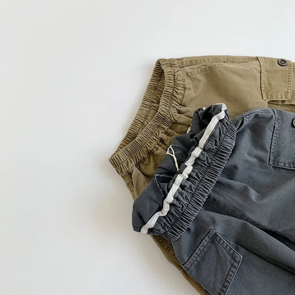 -キッズパンツ アーミッシュルーズロングカーゴパンツ 2カラー - mamahalo shop - ロングパンツ・スウェットパンツ -  べビー服 - 子供服 - 男の子 - 女の子